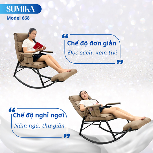 Ghế Bập Bệnh Thư Giãn Sumika 668